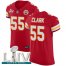 Nike Kansas City Chiefs #55 Frank Clark Red Super Bowl LIV 2020 Team Color Mens Stitched NFL Vapor Untouchable Elite Jersey