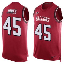 Nike Atlanta Falcons #45 Deion Jones Red Team Color Mens Stitched NFL Limited Tank Top Jersey