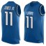 Nike Detroit Lions #11 Marvin Jones Jr Blue Team Color Mens Stitched NFL Limited Tank Top Jersey