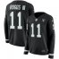 Nike Las Vegas Raiders #11 Henry Ruggs III Black Team Color Womens Stitched NFL Limited Therma Long Sleeve Jersey