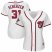 Washington Nationals #31 Max Scherzer Majestic Womens 2019 World Series Champions Home Official Cool Base Bar Patch Player Jersey White