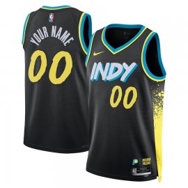 Indiana Pacers Nike Unisex 2023/24 Custom Swingman Jersey – Black – City Edition