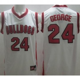 Nike Fresno State Bulldogs 24 Paul George White NCAA Basketball Jersey