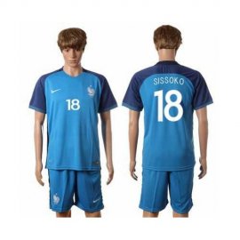 France #18 Sissoko Home Soccer Country Jersey
