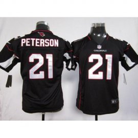 Nike Arizona Cardinals #21 Patrick Peterson Black Alternate Youth Stitched NFL Elite Jersey