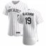 Colorado Rockies #19 Charlie Blackmon Mens Nike White Home 2020 Authentic Player MLB Jersey