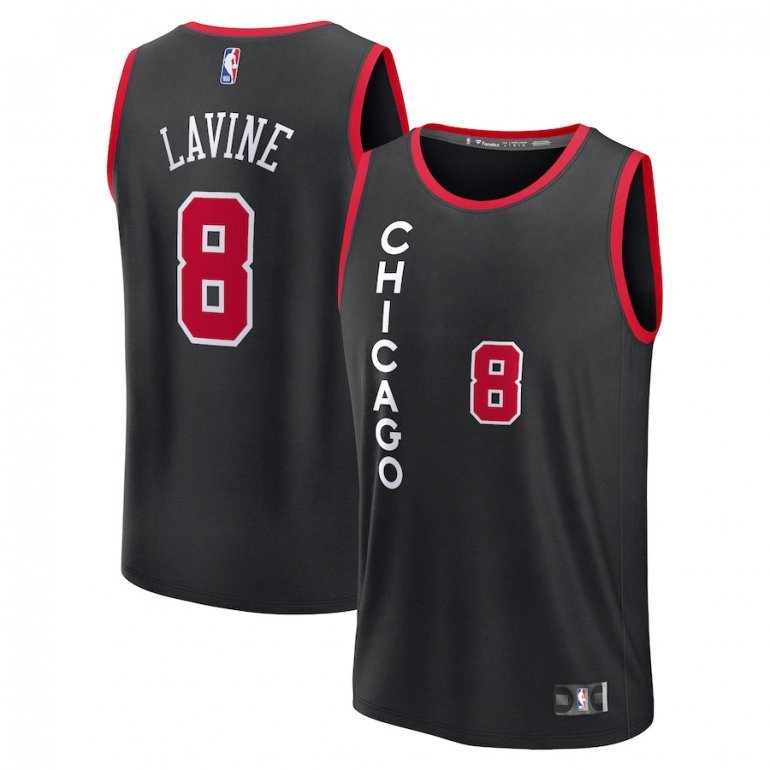 Zach LaVine Chicago Bulls Fanatics Branded Unisex 2023/24 Fast Break Jersey – Black – City Edition