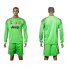 Juventus Blank Green Goalkeeper Long Sleeves Soccer Club Jersey