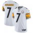 Nike Pittsburgh Steelers #7 Ben Roethlisberger White Mens Stitched NFL Vapor Untouchable Limited Jersey