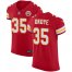 Nike Kansas City Chiefs #35 Christian Okoye Red Team Color Mens Stitched NFL Vapor Untouchable Elite Jersey