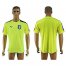 Italy Blank Shiny Green Goalkeeper Soccer Country Jersey