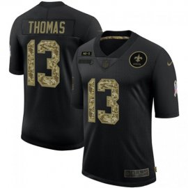 New Orleans New Orleans Saints #13 Michael Thomas Mens Nike 2020 Salute To Service Camo Limited NFL Jersey Black