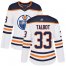 Adidas Edmonton Oilers #33 Cam Talbot White Road Authentic Womens Stitched NHL Jersey