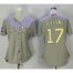 Chicago Cubs #17 Kris Bryant Grey 2017 Gold Program Cool Base Womens Stitched MLB Jersey