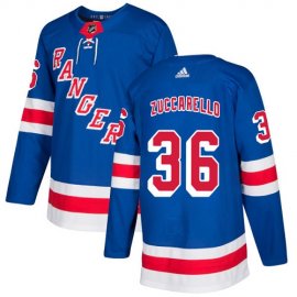 Adidas New York Rangers #36 Mats Zuccarello Royal Blue Home Authentic Stitched NHL Jersey