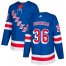 Adidas New York Rangers #36 Mats Zuccarello Royal Blue Home Authentic Stitched NHL Jersey