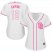 San Diego Padres #19 Tony Gwynn White/Pink Fashion Womens Stitched MLB Jersey