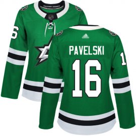 Adidas Dallas Stars #16 Joe Pavelski Green Home Authentic Womens Stitched NHL Jersey
