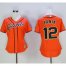 San Francisco Giants #12 Joe Panik Orange Womens Alternate Stitched MLB Jersey