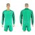 Brazil Blank Green Goalkeeper Long Sleeves Soccer Country Jersey