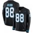 Nike Carolina Panthers #88 Greg Olsen Black Team Color Mens Stitched NFL Limited Therma Long Sleeve Jersey