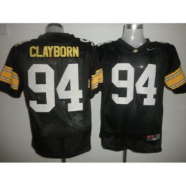 Iowa Hawkeyes 94 Adrian Clayborn Black NCAA Jerseys