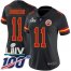 Nike Kansas City Chiefs #11 Demarcus Robinson Black Super Bowl LIV 2020 Womens Stitched NFL Limited Rush 100th Season Jersey
