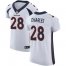 Nike Denver Broncos #28 Jamaal Charles White Mens Stitched NFL Vapor Untouchable Elite Jersey