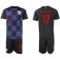 Croatia #17 Mandzukic Away Soccer Country Jersey