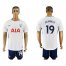 Tottenham Hotspur #19 Dembele White Blue Soccer Club Jersey
