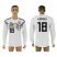 Germany #18 KIMMICH Home 2018 FIFA World Cup Long Sleeve Thailand Soccer Jersey