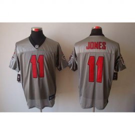 Nike Atlanta Falcons #11 Julio Jones Grey Shadow Mens Stitched NFL Elite Jersey