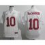 Alabama Crimson Tide 10 AJ McCarron 2012 SEC Patch White College Football NCAA Jersey
