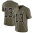 Nike New Orleans Saints #13 Michael Thomas Olive Mens Stitched NFL Limited 2017 Salute To Service Jersey