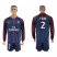 Paris Saint-Germain #2 T Silva Home Long Sleeves Soccer Club Jersey