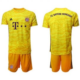 Bayern Munchen Blank Yellow Goalkeeper Soccer Club Jersey