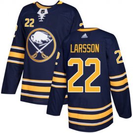 Adidas Buffalo Sabres #22 Johan Larsson Navy Blue Home Authentic Stitched NHL Jersey