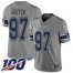 Nike Dallas Cowboys #97 Everson Griffen Gray Mens Stitched NFL Limited Inverted Legend 100th Season Jersey