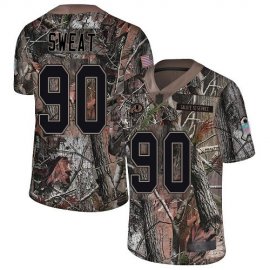 Nike Washington Football Team #90 Montez Sweat Camo Mens Stitched NFL Limited Rush Realtree Jersey