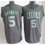 Boston Celtics 5 Kevin Garnett Grey Revolution 30 Swingman NBA Jersey Cheap