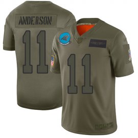 Nike Carolina Panthers #11 Robby Anderson Camo Mens Stitched NFL Limited 2019 Salute To Service Jersey