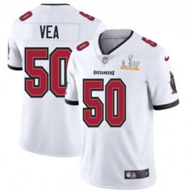 Tampa Bay Buccaneers #50 Vita Vea Mens Super Bowl LV Bound Nike White Vapor Limited Jersey