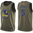 Nike Golden State Warriors #5 Kevon Looney Green Youth 2022 NBA Finals Swingman Salute to Service Jersey Youth