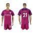 Manchester City #21 Silva Away Soccer Club Jersey