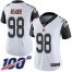 Nike Cincinnati Bengals #98 D.J. Reader White Womens Stitched NFL Limited Rush 100th Season Jersey