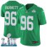 Nike Philadelphia Eagles #96 Derek Barnett Green Super Bowl LII Mens Stitched NFL Limited Rush Jersey