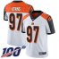 Nike Cincinnati Bengals #97 Geno Atkins White Mens Stitched NFL 100th Season Vapor Limited Jersey