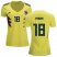 Womens Colombia #18 Fabra Home Soccer Country Jersey