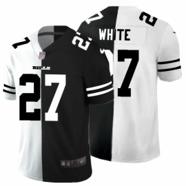 Buffalo Buffalo Bills #27 TreDavious White Mens Black V White Peace Split Nike Vapor Untouchable Limited NFL Jersey