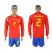 Spain #2 Odriozola Red Home Long Sleeves Soccer Country Jersey